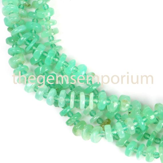 Chrysoprase Plain Smooth Tyre Beads, Chrysoprase Plain Beads, Chrysoprase Smooth Beads, Chrysoprase Tyre Beads, Chrysoprase Beads