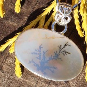 Shop Dendritic Agate Jewelry! Dendritic Agate 925 Silver Healing Stone Necklace with Positive Healing Energy! | Natural genuine Dendritic Agate jewelry. Buy crystal jewelry, handmade handcrafted artisan jewelry for women.  Unique handmade gift ideas. #jewelry #beadedjewelry #beadedjewelry #gift #shopping #handmadejewelry #fashion #style #product #jewelry #affiliate #ad