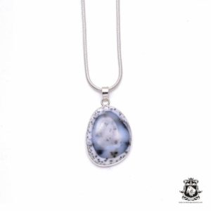 Shop Dendritic Agate Pendants! Dendritic Agate Fine 925 Sterling Silver Pendant & FREE 3MM Italian 925 Sterling Silver Chain P6315 | Natural genuine Dendritic Agate pendants. Buy crystal jewelry, handmade handcrafted artisan jewelry for women.  Unique handmade gift ideas. #jewelry #beadedpendants #beadedjewelry #gift #shopping #handmadejewelry #fashion #style #product #pendants #affiliate #ad