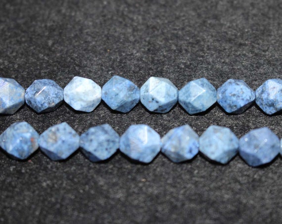 Natural Aa Faceted Dumortierite Beads,dumortierite Beads,6mm 8mm 10mm Star Cut Faceted Dumortierite Beads,one Strand 15"