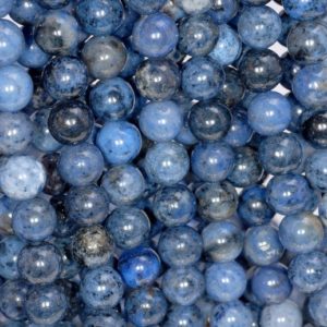Shop Dumortierite Beads! 6mm Rare Light Blue Dumortierite Gemstone Grade AAA Blue Round 6mm Loose Beads 15 inch Full Strand (80004628-115) | Natural genuine beads Dumortierite beads for beading and jewelry making.  #jewelry #beads #beadedjewelry #diyjewelry #jewelrymaking #beadstore #beading #affiliate #ad