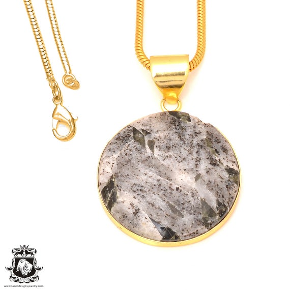 Epidote 24k Gold Pendant Necklaces