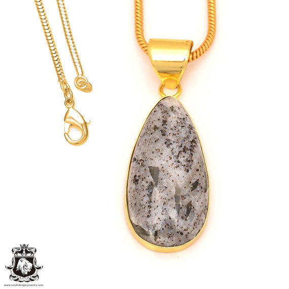 Epidote 24k Gold Pendant Necklace Epidote 24k Gold Pendant Necklace