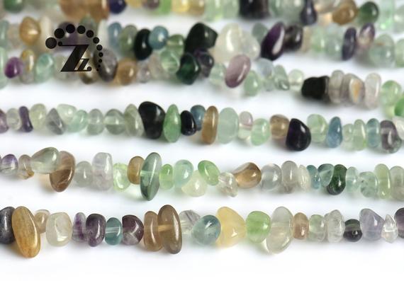 Fluorite Chip Beads,irregular Beads,natural,genuine,diy Beads,gemstone,crystal Quartz,5-10mm,32" Full Strand