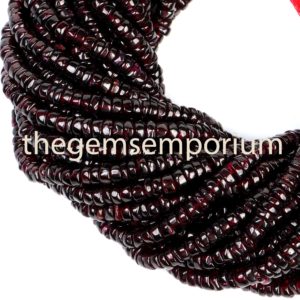 Shop Garnet Rondelle Beads! Garnet Plain Tyre Beads, 5.5-6MM Garnet Plain Beads, Garnet Smooth Tyre Beads, Garnet Fancy Shape Beads, Garnet Tyre Shape Beads | Natural genuine rondelle Garnet beads for beading and jewelry making.  #jewelry #beads #beadedjewelry #diyjewelry #jewelrymaking #beadstore #beading #affiliate #ad