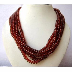 Shop Garnet Rondelle Beads! Hessonite Garnet – AAAgems – Rondelle Beads – 8mm To 5mm Beads – 8 Inch Half Strand – 56 Pieces Approx | Natural genuine rondelle Garnet beads for beading and jewelry making.  #jewelry #beads #beadedjewelry #diyjewelry #jewelrymaking #beadstore #beading #affiliate #ad