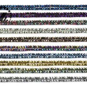 Shop Hematite Chip & Nugget Beads! Hematite, Faceted Nugget,Genuine Hematite Beads,Smooth electroplating beads,Diy beads,Color for Choice,3mm,15" full strand | Natural genuine chip Hematite beads for beading and jewelry making.  #jewelry #beads #beadedjewelry #diyjewelry #jewelrymaking #beadstore #beading #affiliate #ad