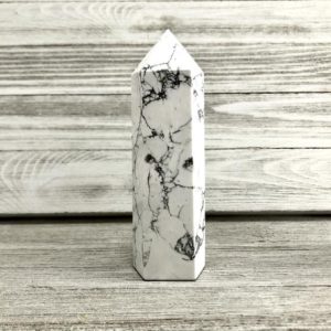 Shop Howlite Points & Wands! Large White Howlite Crystal Tower | Natural genuine stones & crystals in various shapes & sizes. Buy raw cut, tumbled, or polished gemstones for making jewelry or crystal healing energy vibration raising reiki stones. #crystals #gemstones #crystalhealing #crystalsandgemstones #energyhealing #affiliate #ad