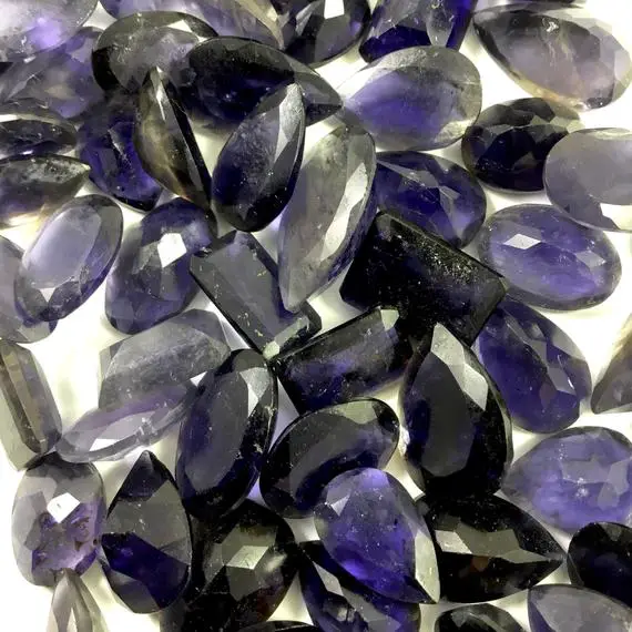 Faceted Iolite Lots // Iolite Cabochon // Gems // Cabochons // Jewelry Making Supplies / Village Silversmith