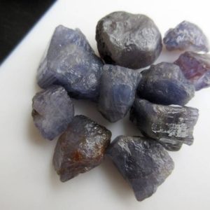 Shop Iolite Chip & Nugget Beads! 10 Pieces Raw Rough Loose Natural Iolite Gemstones, 15mm to 23mm Iolite Loose Gem Stone, BB481 | Natural genuine chip Iolite beads for beading and jewelry making.  #jewelry #beads #beadedjewelry #diyjewelry #jewelrymaking #beadstore #beading #affiliate #ad
