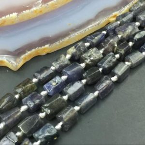 Shop Iolite Chip & Nugget Beads! Tiny Lolite Cordierite Nuggets Faceted Lolite Beads Gemstone Beads Rough Hammered Free Form tiny nugget Beads supplies 15.5" full strand | Natural genuine chip Iolite beads for beading and jewelry making.  #jewelry #beads #beadedjewelry #diyjewelry #jewelrymaking #beadstore #beading #affiliate #ad