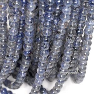 Shop Iolite Beads! 6mm Bermudan Blue Iolite Gemstone Grade Aa Blue Round 6mm-7mm Loose Beads 16 inch Full Strand (90146315-163) | Natural genuine beads Iolite beads for beading and jewelry making.  #jewelry #beads #beadedjewelry #diyjewelry #jewelrymaking #beadstore #beading #affiliate #ad