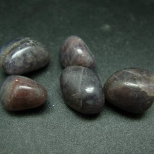 Shop Tumbled Iolite Crystals & Pocket Stones! Lot of 5 tumbled natural Iolite Cordierite “water sapphire” stone from India | Natural genuine stones & crystals in various shapes & sizes. Buy raw cut, tumbled, or polished gemstones for making jewelry or crystal healing energy vibration raising reiki stones. #crystals #gemstones #crystalhealing #crystalsandgemstones #energyhealing #affiliate #ad