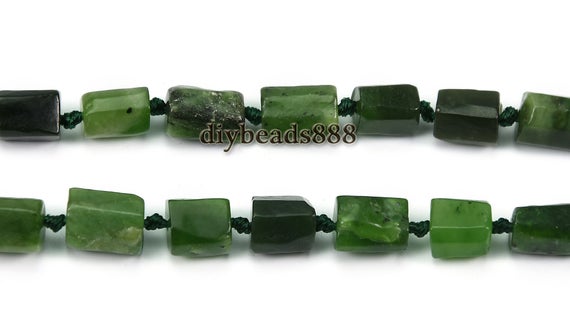Canada Jade,15 Inch Strand New Canada Jade Faceted Nugget Beads,irregular Beads,smooth Beads,canadian Jade,6-9mm