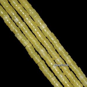 Shop Jade Rondelle Beads! 4x2mm Honey Jade Gemstone Grade AA Yellow Heishi Rondelle 4x2mm Loose Beads 8 inch Half Strand (90188924-78) | Natural genuine rondelle Jade beads for beading and jewelry making.  #jewelry #beads #beadedjewelry #diyjewelry #jewelrymaking #beadstore #beading #affiliate #ad