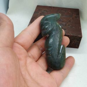 Shop Jade Shapes! Archaistic Design  Meteorite Pendant Ancient China Culture Carving Hongshan Ancient Figurine | Natural genuine stones & crystals in various shapes & sizes. Buy raw cut, tumbled, or polished gemstones for making jewelry or crystal healing energy vibration raising reiki stones. #crystals #gemstones #crystalhealing #crystalsandgemstones #energyhealing #affiliate #ad