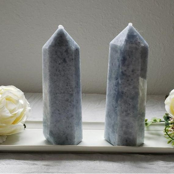 Blue Calcite Tower/ Extra Large Calcite Tower