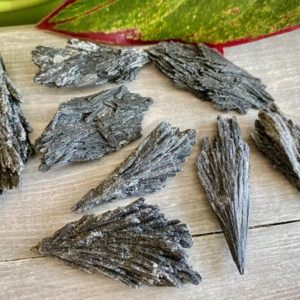 Black Kyanite Natural Medium Fan | Wand Brazil Gemstone Crystal Stone | Natural genuine stones & crystals in various shapes & sizes. Buy raw cut, tumbled, or polished gemstones for making jewelry or crystal healing energy vibration raising reiki stones. #crystals #gemstones #crystalhealing #crystalsandgemstones #energyhealing #affiliate #ad