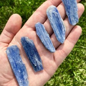 Shop Raw Crystals & Rough Gemstones! Blue Kyanite (1" – 7") – Raw Blue Kyanite Stone – Blue Kyanite Crystal – Large Blue Kyanite – Rough Blue Kyanite Blade – Raw Kyanite Blade | Natural genuine stones & crystals in various shapes & sizes. Buy raw cut, tumbled, or polished gemstones for making jewelry or crystal healing energy vibration raising reiki stones. #crystals #gemstones #crystalhealing #crystalsandgemstones #energyhealing #affiliate #ad