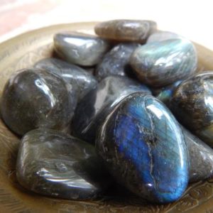 Shop Tumbled Labradorite Crystals & Pocket Stones! Tumbled Labradorite | Natural genuine stones & crystals in various shapes & sizes. Buy raw cut, tumbled, or polished gemstones for making jewelry or crystal healing energy vibration raising reiki stones. #crystals #gemstones #crystalhealing #crystalsandgemstones #energyhealing #affiliate #ad