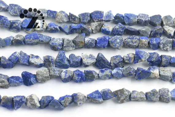 Lapis Lazuli,rough Nugget Beads,cut Nugget,chunky Nugget,natural,5-10x8-13mm,15" Full Strand