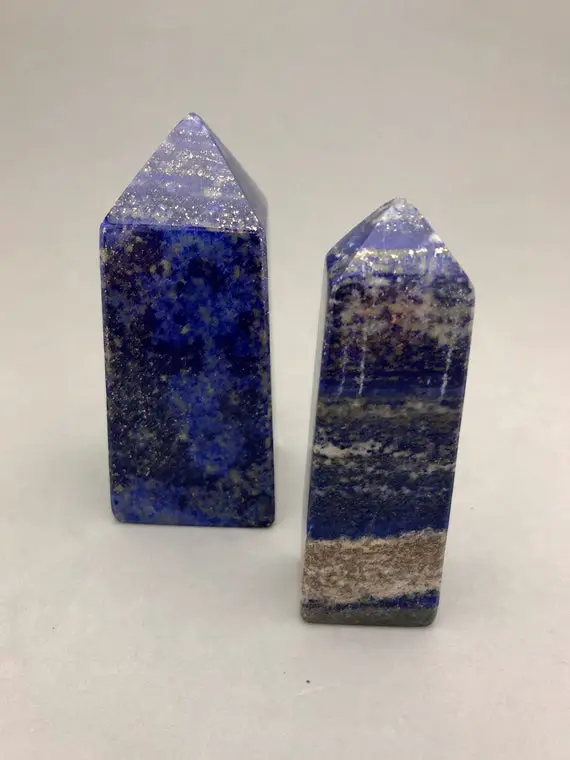 Lapis Lazuli Obelisk (4 1/8" Tall) For Crystal Collectors Energy Psychic Development Intuition Crystal Ritual Stone Third Eye Pineal Gland