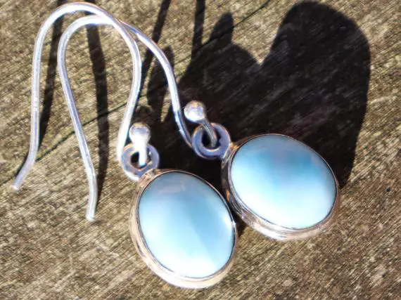Larimar Healing Stone Earrings 925 Silver With Positive Healing Energy!