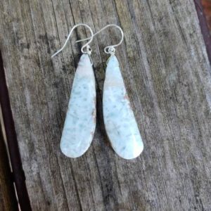 Shop Larimar Earrings! One of a kind larimar earrings. Gold Larimar earrings.  Silver larimar earrings. Rose gold larimar earrings | Natural genuine Larimar earrings. Buy crystal jewelry, handmade handcrafted artisan jewelry for women.  Unique handmade gift ideas. #jewelry #beadedearrings #beadedjewelry #gift #shopping #handmadejewelry #fashion #style #product #earrings #affiliate #ad
