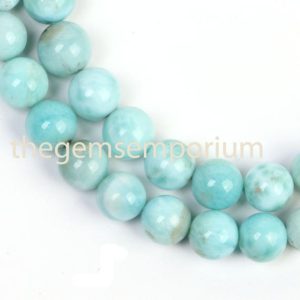 Shop Larimar Round Beads! Larimar plain Smooth round Beads,  6-10mm Larimar plain Beads, Larimar Smooth Beads, Larimar round Shape Beads, Larimar Beads, Larimar | Natural genuine round Larimar beads for beading and jewelry making.  #jewelry #beads #beadedjewelry #diyjewelry #jewelrymaking #beadstore #beading #affiliate #ad
