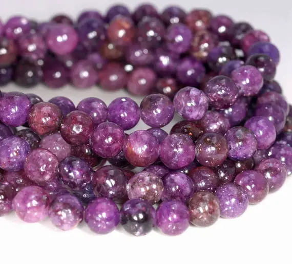 6mm Mauve Lepidolite Gemstone Grade Aa Purple Round 6mm Loose Beads 16 Inch Full Strand (90146595-161)