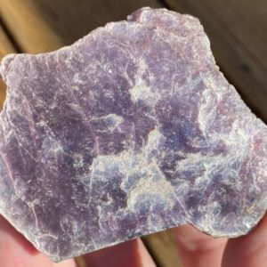 Shop Lepidolite Shapes! 2.9" Standing Lepidolite Slab, Thick Chunky Natural Lithium Mica Crystal #8 | Natural genuine stones & crystals in various shapes & sizes. Buy raw cut, tumbled, or polished gemstones for making jewelry or crystal healing energy vibration raising reiki stones. #crystals #gemstones #crystalhealing #crystalsandgemstones #energyhealing #affiliate #ad