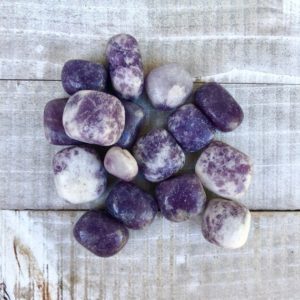 Shop Tumbled Lepidolite Crystals & Pocket Stones! Tumbled Lepidolite Polished Stone | Natural genuine stones & crystals in various shapes & sizes. Buy raw cut, tumbled, or polished gemstones for making jewelry or crystal healing energy vibration raising reiki stones. #crystals #gemstones #crystalhealing #crystalsandgemstones #energyhealing #affiliate #ad