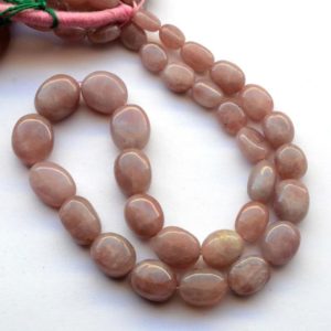 Shop Morganite Chip & Nugget Beads! Morganite Smooth Oval Tumble Beads, 9mm To 18mm Morganite Stone, Morganite Necklace, Sold As 8 Inch/16 Inch Strand, GDS2046 | Natural genuine chip Morganite beads for beading and jewelry making.  #jewelry #beads #beadedjewelry #diyjewelry #jewelrymaking #beadstore #beading #affiliate #ad
