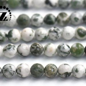 Shop Moss Agate Faceted Beads! Moss Agate beads,faceted (128 Faces) Round  Beads,Agate Beads,Natural,Gemstoen,DIY Beads,6mm 8mm 10mm for choice,15" full strand | Natural genuine faceted Moss Agate beads for beading and jewelry making.  #jewelry #beads #beadedjewelry #diyjewelry #jewelrymaking #beadstore #beading #affiliate #ad