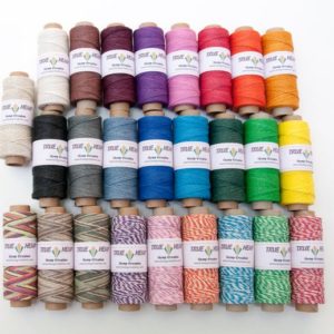 Shop Hemp Twine! NATURAL HEMP TWINE – Package of 40 True Hemp Spools – 1mm 20lb – 205feet/ 62m – 50gram per spool –  Choose Your Colors | Shop jewelry making and beading supplies, tools & findings for DIY jewelry making and crafts. #jewelrymaking #diyjewelry #jewelrycrafts #jewelrysupplies #beading #affiliate #ad