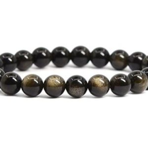 Shop Obsidian Bracelets! 8mm Sheen Siver Obsidian Bracelet Gemstone Bracelet Mens Beaded Stone Bracelets for Women, Stretch Bracelet, Gifts for Him, Gifts for Her | Natural genuine Obsidian bracelets. Buy handcrafted artisan men's jewelry, gifts for men.  Unique handmade mens fashion accessories. #jewelry #beadedbracelets #beadedjewelry #shopping #gift #handmadejewelry #bracelets #affiliate #ad