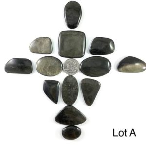Shop Obsidian Cabochons! Goldsheen Obsidian Cabochon Lots // Obsidian Cabochon // Gems // Cabochons // Jewelry Making Supplies / Village Silversmith | Natural genuine stones & crystals in various shapes & sizes. Buy raw cut, tumbled, or polished gemstones for making jewelry or crystal healing energy vibration raising reiki stones. #crystals #gemstones #crystalhealing #crystalsandgemstones #energyhealing #affiliate #ad
