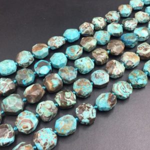Shop Ocean Jasper Chip & Nugget Beads! Faceted Ocean Jasper Cushion Beads Blue Ocean Jasper Beads Octagon Beads Nugget Beads Focal Pendant Jewelry Beads 15.5" full strand | Natural genuine chip Ocean Jasper beads for beading and jewelry making.  #jewelry #beads #beadedjewelry #diyjewelry #jewelrymaking #beadstore #beading #affiliate #ad