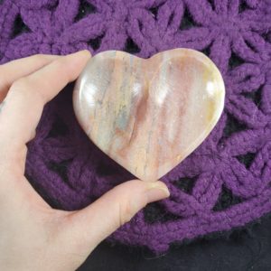 Shop Onyx Shapes! Banded Onyx Heart Dish Polished Display Plate Pink Peach Grey Stones Crystals Ring Dish Pakistan | Natural genuine stones & crystals in various shapes & sizes. Buy raw cut, tumbled, or polished gemstones for making jewelry or crystal healing energy vibration raising reiki stones. #crystals #gemstones #crystalhealing #crystalsandgemstones #energyhealing #affiliate #ad