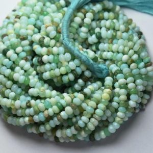 Shop Opal Faceted Beads! 13 Inch Strand,Natural Peruvian Blue Opal Faceted Rondelles Shape Beads,Size 3.5mm | Natural genuine faceted Opal beads for beading and jewelry making.  #jewelry #beads #beadedjewelry #diyjewelry #jewelrymaking #beadstore #beading #affiliate #ad