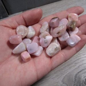 Pink Opal Very Small Tumbled Stone T175 | Natural genuine stones & crystals in various shapes & sizes. Buy raw cut, tumbled, or polished gemstones for making jewelry or crystal healing energy vibration raising reiki stones. #crystals #gemstones #crystalhealing #crystalsandgemstones #energyhealing #affiliate #ad