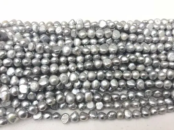 Natural Freeshape Gray Freshwater Pearl Nugget Grade A Twolight Loose Beads 14inch Jewelry Supply Bracelet Necklace Material Support