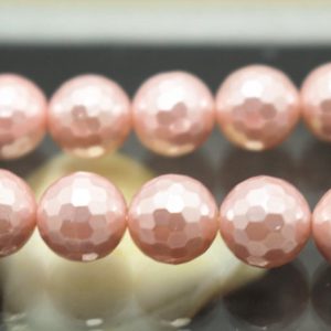 Shop Pearl Faceted Beads! Red Faceted South Sea Shell Pearl Round Beads,6mm/8mm/10mm/12mm South Sea Pearl Beads Wholesale Supply,15 inches one starand | Natural genuine faceted Pearl beads for beading and jewelry making.  #jewelry #beads #beadedjewelry #diyjewelry #jewelrymaking #beadstore #beading #affiliate #ad