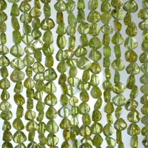 Shop Peridot Chip & Nugget Beads! 7×5-8x6mm Peridot Gemstone Grade A Green Pear Nugget Loose Beads 14 inch Full Strand (90184957-899) | Natural genuine chip Peridot beads for beading and jewelry making.  #jewelry #beads #beadedjewelry #diyjewelry #jewelrymaking #beadstore #beading #affiliate #ad
