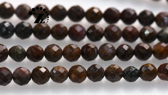 Pietersite Beads,faceted (64 Faces) Round Beads,gemstone Beads,8mm 10mm For Choice,15" Full Strand