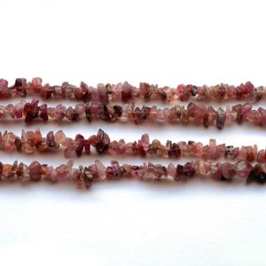 Shop Pink Tourmaline Chip & Nugget Beads! Pink Tourmaline Uncut Chips Beads, Natural Tourmaline Smooth Beads, 5mm To 8mm Beads, Sold As 32 Inch Strand, GDS2024 | Natural genuine chip Pink Tourmaline beads for beading and jewelry making.  #jewelry #beads #beadedjewelry #diyjewelry #jewelrymaking #beadstore #beading #affiliate #ad