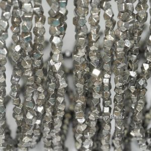 Shop Pyrite Beads! 4mm-5mm Iron Pyrite Gemstone Black Faceted Granules Nugget Cube Loose Beads 16 inch Full Strand (90187849-421) | Natural genuine beads Pyrite beads for beading and jewelry making.  #jewelry #beads #beadedjewelry #diyjewelry #jewelrymaking #beadstore #beading #affiliate #ad