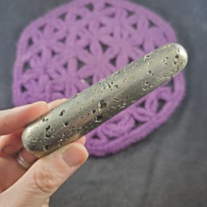 Pyrite Massage Wand Polished Carving Gold Vugs Crystals Magick Stones Moonchild Starseed carved Peru | Natural genuine stones & crystals in various shapes & sizes. Buy raw cut, tumbled, or polished gemstones for making jewelry or crystal healing energy vibration raising reiki stones. #crystals #gemstones #crystalhealing #crystalsandgemstones #energyhealing #affiliate #ad