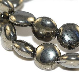 Shop Pyrite Round Beads! 10MM Iron Pyrite Gemstones, Round Circle Button, 10MM Loose Beads 15.5inch Full Strand LOT 1,2,6,12 and 20 (90107051-409) | Natural genuine round Pyrite beads for beading and jewelry making.  #jewelry #beads #beadedjewelry #diyjewelry #jewelrymaking #beadstore #beading #affiliate #ad