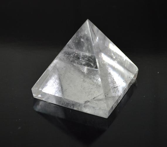 Aaa Grade Nirvana Crystal Clear Quartz Pyramid Reiki Healing Chakra Approx 2" Gemstone Genuine And Energized Quartz Crystal Balancer Pyramid